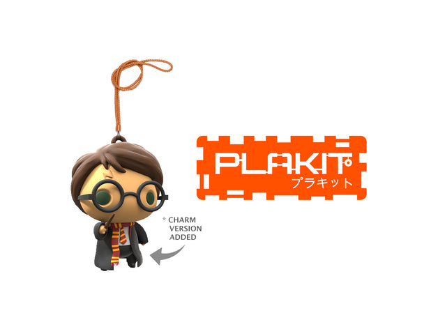 Harry Potter Chibi Figure – 3D Printed Wizard Model (Unpainted)🧙