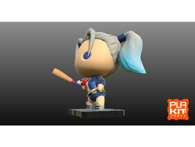 🃏 Title: Harley Quinn Chibi Figure – Suicide Squad 3D Print (Unpainted)