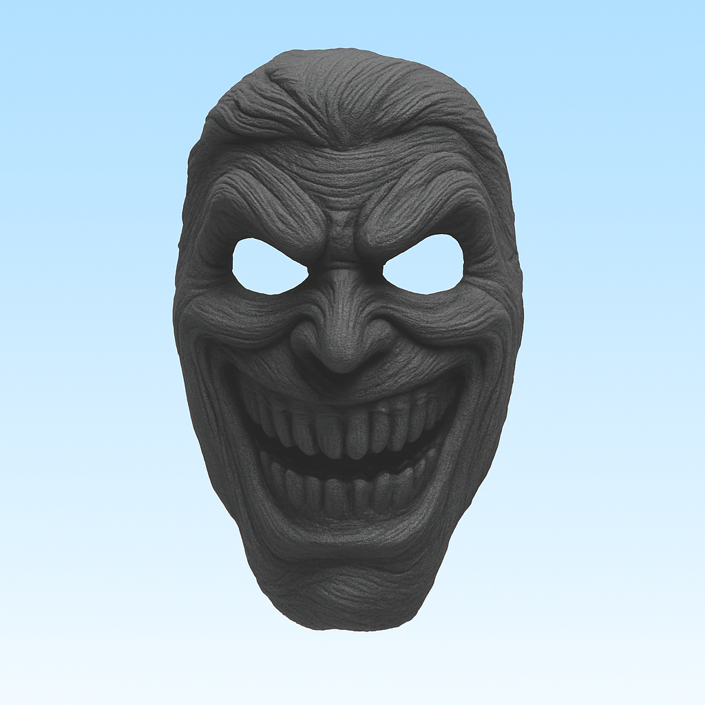 🃏 Joker Horror Mask – תלת מימד שמטריף את החושים