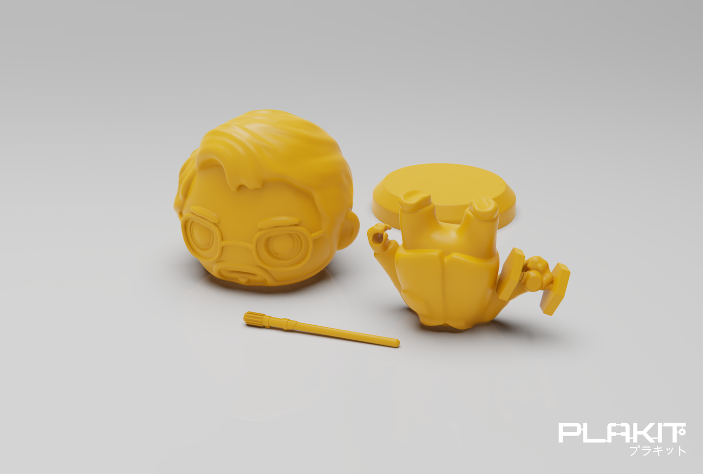 George Lucas Chibi Figure – 3D Printed Creator Icon (Unpainted)🎬