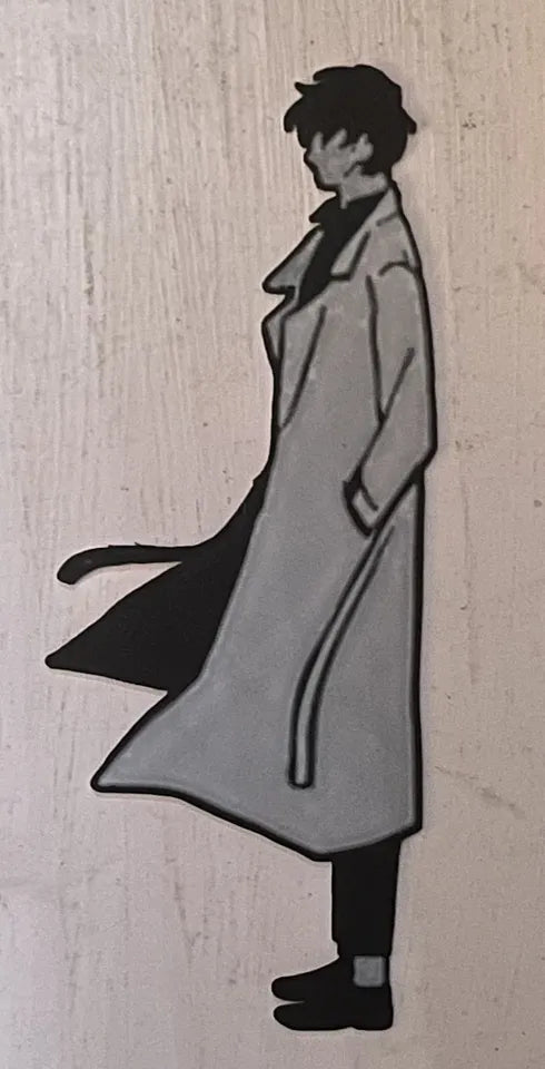 : Wandering Stranger – Anime-Inspired Silhouette Bookmark🖤